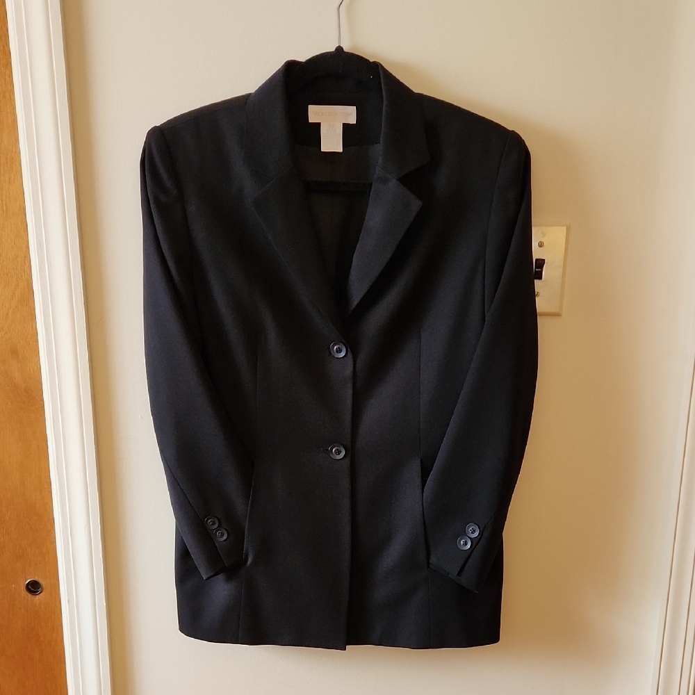 Worthington 3-Piece Suit Set (jacket, pants, skirt) Classic Black Size 10P